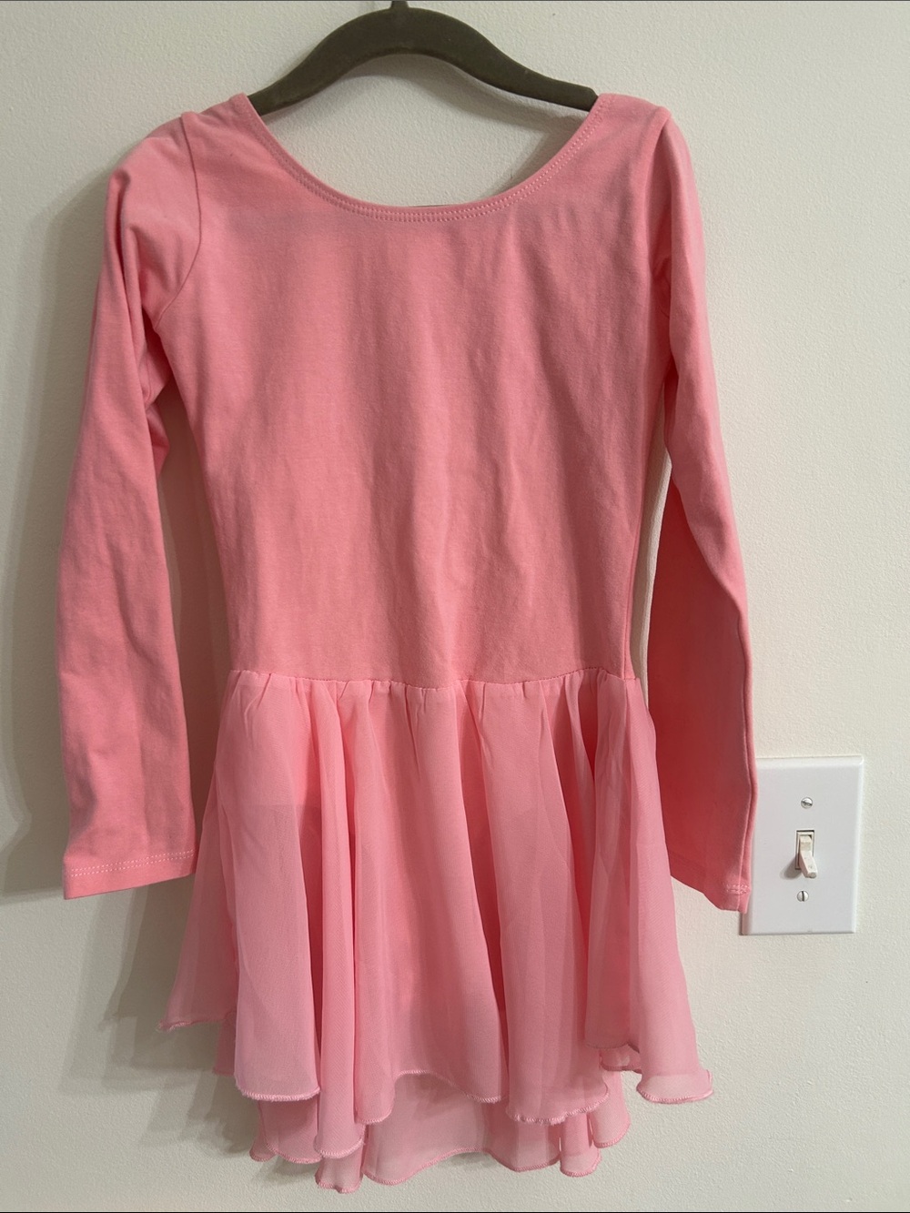 Girls Pink Long-Sleeve Ballet Uniform Arshiner Size 4/5